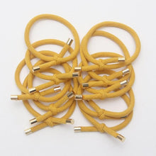 Load image into Gallery viewer, 10PCS Women Elastic Hair Rubber Bands High Quality Girls Hair Bands Hair Scrunchies Gold Plated  Hair Accessories Hair Gum Tie Gorgeous Hair Accessories For Women
