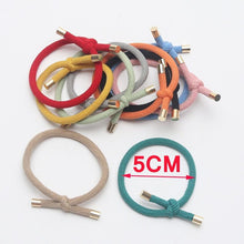 Load image into Gallery viewer, 10PCS Women Elastic Hair Rubber Bands High Quality Girls Hair Bands Hair Scrunchies Gold Plated  Hair Accessories Hair Gum Tie Gorgeous Hair Accessories For Women
