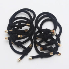 Load image into Gallery viewer, 10PCS Women Elastic Hair Rubber Bands High Quality Girls Hair Bands Hair Scrunchies Gold Plated  Hair Accessories Hair Gum Tie Gorgeous Hair Accessories For Women
