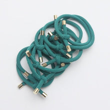 Load image into Gallery viewer, 10PCS Women Elastic Hair Rubber Bands High Quality Girls Hair Bands Hair Scrunchies Gold Plated  Hair Accessories Hair Gum Tie Gorgeous Hair Accessories For Women
