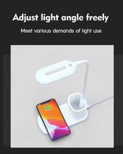 Load image into Gallery viewer, 10W QI Quick Wireless Charging LED Desk Lamp Flexible Touch Dimmable Eye Protect Reading Table Light Bedroom Office Table Lamp Decorative Table Lamp Cute Study Lamps for Bedroom Décor
