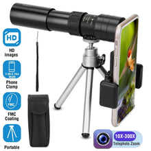 Load image into Gallery viewer, 10X-300X Zoom Monocular Telescope High Definition Phone Telephoto Lens
