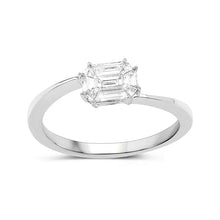 Load image into Gallery viewer, 0.33 Carat Genuine White Diamond 18K White Gold Ring (F-G Color, VVS-VS Clarity)
