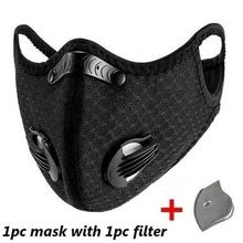 Load image into Gallery viewer, 11-Piece Set: Breathable Bacteria-Proof Sport Face Mask with Activated Carbon PM 2.5
