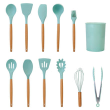 Load image into Gallery viewer, 11-Piece: Silicone Cooking Utensil Set
