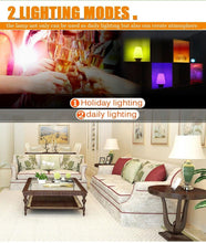 Load image into Gallery viewer, 110V 220V E27 RGB LED Bulb Lights 5W 10W 15W RGB Lampada Changeable Colorful RGBW LED Lamp With IR Remote Control+Memory Mode RGB LED Light Bulbs, 10W LED Color Changing Light Bulb with Remote Control
