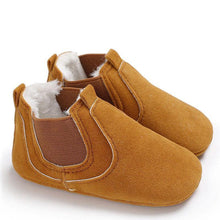 Load image into Gallery viewer, Small Leather Soft Comfy Baby Shoes Newborn Cotton Toddler Durable Lightweight Boots
