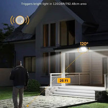 Load image into Gallery viewer, 113 LED Cool White Floodlights Solar Motion Sensor Lights
