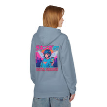 Load image into Gallery viewer, Digital Dreamer Unisex Fleece Hoodie, Cozy Graphic Sweatshirt, Anime Style Hoodie, Perfect Gift for Gamers, Casual Streetwear
