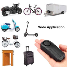 Load image into Gallery viewer, 113dB Wireless Vibration Motion Sensor Waterproof Bike Alarm with Remote
