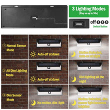 Load image into Gallery viewer, 118 LEDs Solar Wall Light Outdoor Motion Sensor Lamp

