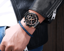 Load image into Gallery viewer, Men's Sports  Waterproof Stainless Steel Watch With Chronometers And Special Date Display Unique Design Perfect Gift
