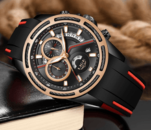 Load image into Gallery viewer, Men's Waterproof Modern Watch With Rubber Straps Multifunction Watches Unique Design Perfect Gift
