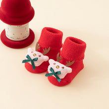 Load image into Gallery viewer, Baby Socks Christmas Newborn For Baby Boys/Girls Christmas Floor Socks Anti-Slip Baby Step Socks For Baby Kids
