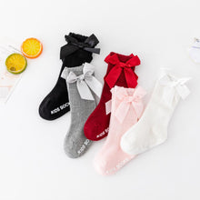 Load image into Gallery viewer, New Kids Stretchable Socks Toddlers Girls Big Bow Knee High Long Soft Cotton Lace Baby Comfortable Colorful  Socks

