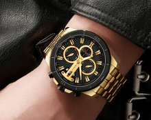 Load image into Gallery viewer, Men's Waterproof  Watch With Chronometers Day View And Fluorescent Hands Unique  Luxury Design  Perfect Gift
