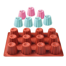 Load image into Gallery viewer, 12 Cavity Silicone Mold Cake Mold Muffin Cupcake Baking Tray Dessert Pastry Cake Decorating Tools Nonstick Cannel Mold Baking Cake Pan For Bread Muffin Cake Baking Pan Kitchen Baking Molds
