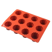 Load image into Gallery viewer, 12 Cavity Silicone Mold Cake Mold Muffin Cupcake Baking Tray Dessert Pastry Cake Decorating Tools Nonstick Cannel Mold Baking Cake Pan For Bread Muffin Cake Baking Pan Kitchen Baking Molds
