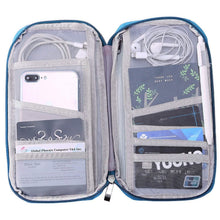 Load image into Gallery viewer, 12 Pocket Travel Passport Wallet
