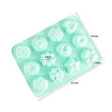 Load image into Gallery viewer, 12 Emoticons Ice Mould Silicone Baking Mold Cake Candy Chocolate Sugar Ice Pastry Food Mold Funny Multifunction Kitchen Bar Tool Silicone Emoji Molds Flexible Molds Kitchen Accessories
