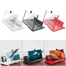 Load image into Gallery viewer, 12 inch 3D Mobile Phone Screen Magnifier HD Video Amplifier with Foldable Holder
