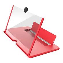 Load image into Gallery viewer, 12 inch 3D Mobile Phone Screen Magnifier HD Video Amplifier with Foldable Holder
