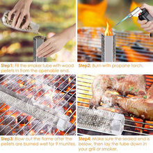 Load image into Gallery viewer, 12-Inch Stainless Steel BBQ Grill Smoker Tube
