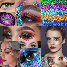 Load image into Gallery viewer, 12-Piece: Holographic Chunky Glitters
