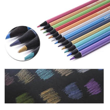 Load image into Gallery viewer, 12-Piece: Metallic Colored Pencils
