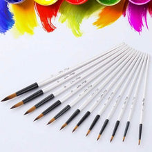 Load image into Gallery viewer, 12-Piece Set: Artist Watercolor Painting Brushes
