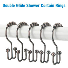 Load image into Gallery viewer, 12-Piece Set: Titanker Shower Curtain Hooks Rings
