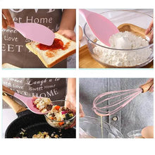 Load image into Gallery viewer, 12-Piece: Wood Handle Silicone Kitchenware
