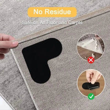Load image into Gallery viewer, 12-Pieces: Double Sided Non-Slip Rug Pads Rug Tape Stickers

