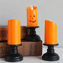 Load image into Gallery viewer, 12-Pieces: Halloween LED Pumpkin Chandelier Candles

