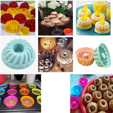 Load image into Gallery viewer, 12-Pieces: Silicone Heritage Bundtlette Cake Mold
