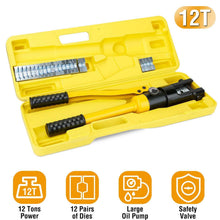 Load image into Gallery viewer, 12 Ton Hydraulic Wire Crimper
