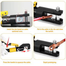 Load image into Gallery viewer, 12 Ton Hydraulic Wire Crimper
