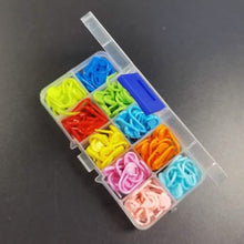 Load image into Gallery viewer, 120-Pack: Mix Color Plastic Knitting Tools Locking Stitch Markers Crochet

