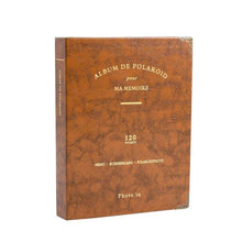 Load image into Gallery viewer, 120 Pockets PU Leather Photo Album for 3 inch Instant Polaroid Mini DIY Photo Albums Birthday Gift Family Scrapbook Albums Family Anniversary Gift For Couple
