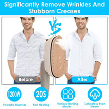 Load image into Gallery viewer, 1200W Foldable Handheld Clothes Iron Steamer
