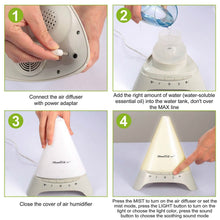 Load image into Gallery viewer, 120ml Cool Mist Humidifier Ultrasonic Aroma Essential Oil Diffuser
