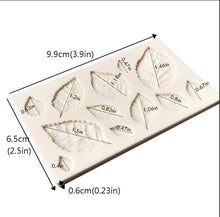 Load image into Gallery viewer, 1/2/3Pcs 3D Silicone Baking Mold Butterfly Leaf Mould Chocolate Fondant Cake Decorating Tool Temperature Resistance 3D Leaf Shaped Silicone Mold Fondant Mold Cupcake Cake Decoration
