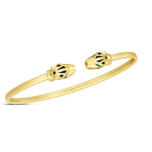 Load image into Gallery viewer, 14k Yellow Gold Panther Bangle (3.00 mm)
