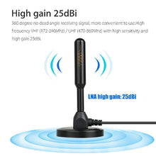 Load image into Gallery viewer, HD Digital TV Antenna Indoor Amplified dab antenna 200 Miles Ultra HDTV With Amplifier VHF/UHF Quick Response Outdoor Aerial Set
