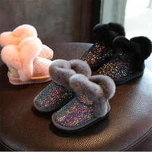 Load image into Gallery viewer, Toddler Durable Winter Snow Boots Girls Cold Weather Baby Comfortable Soft Fur Shoes
