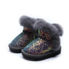 Load image into Gallery viewer, Toddler Durable Winter Snow Boots Girls Cold Weather Baby Comfortable Soft Fur Shoes
