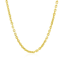 Load image into Gallery viewer, 2.3mm 14k Yellow Gold Diamond Cut Cable Link Chain
