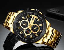 Load image into Gallery viewer, Men's Waterproof  Watch With Chronometers Day View And Fluorescent Hands Unique  Luxury Design  Perfect Gift
