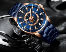 Load image into Gallery viewer, Men's  Modern Sports Waterproof Watch Luxury Unique Design  Fluorescent Hands Perfect Gift
