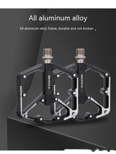 Load image into Gallery viewer, Bicycle Pedal Non-Slip  Bike Pedals Aluminum Alloy Flat Platform Applicable Waterproof Cycling Accessories Bike Pedals Road Bicycle Pedals Cleats Set Clipless Pedals Compatible With Road Bikes
